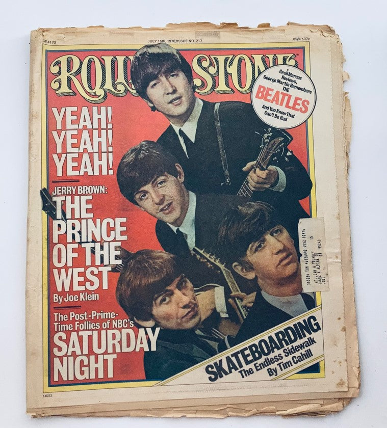 VTG Rolling Stone Magazine July 15 1976 Issue 217 The Beatles Cover