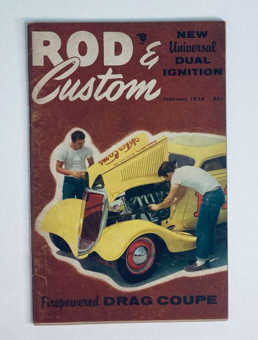 VTG Rod & Custom Magazine February 1956 Vol 3 No. 10 Firepowered Coupe No Label