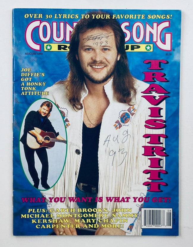 Country Song Roundup Magazine August 1993 Travis Tritt & Joe Diffie No Label