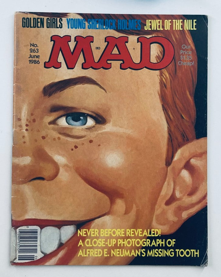 Mad Magazine June 1986 No. 263 Jewel of The Nile 4.0 VG Very Good No Label