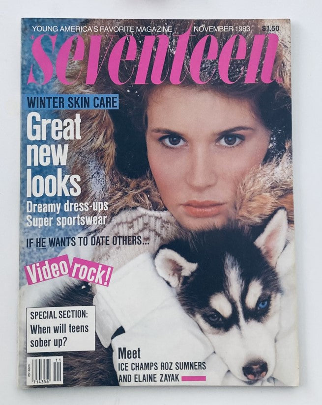 VTG Seventeen Magazine November 1983 Roz Sumners & Elaine Zayak No Label VG