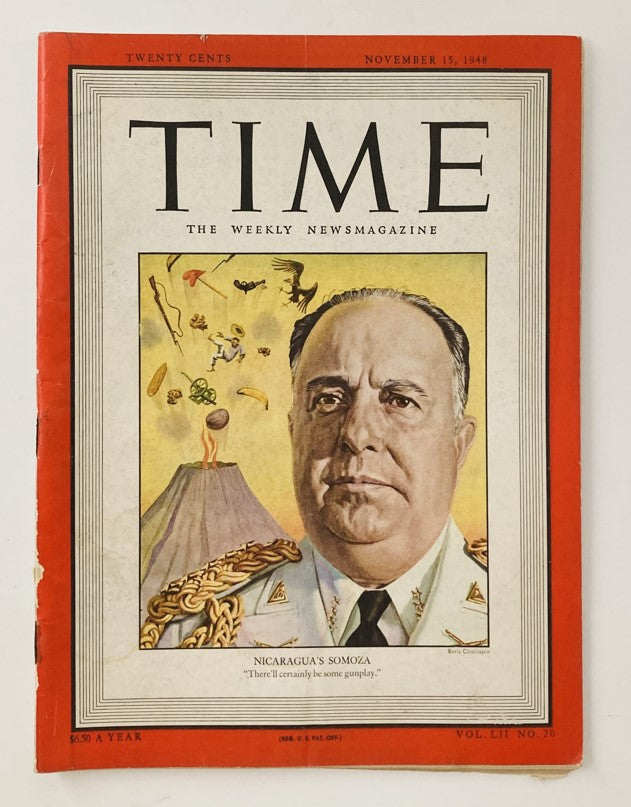 VTG Time Magazine November 15 1948 Nicaragua's Anastasio Somoza No Label