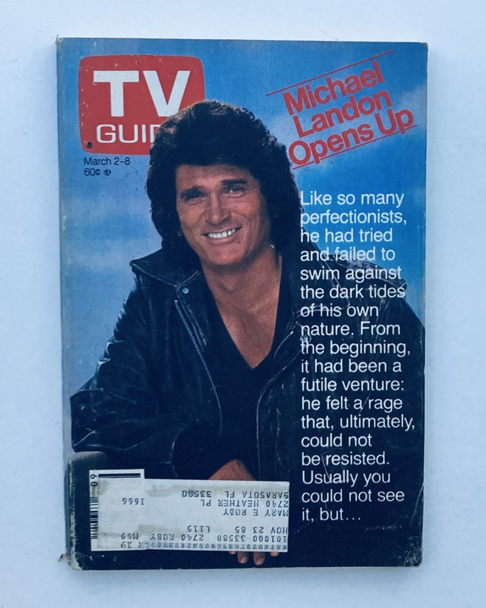 TV Guide Magazine March 2 1985 Michael Landon Tampa-Sarasota Ed.