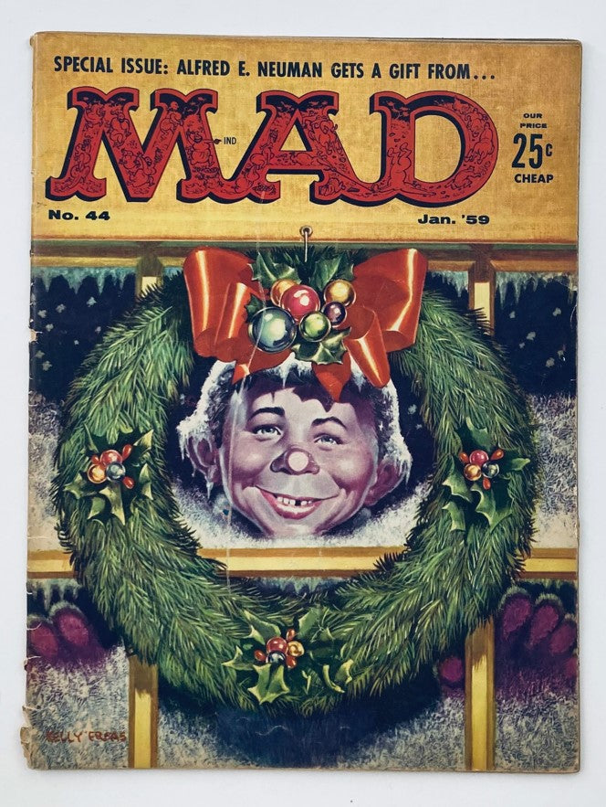 Mad Magazine January 1959 No. 44 Custom-Made Christmas Card 6.0 FN Fine No Label