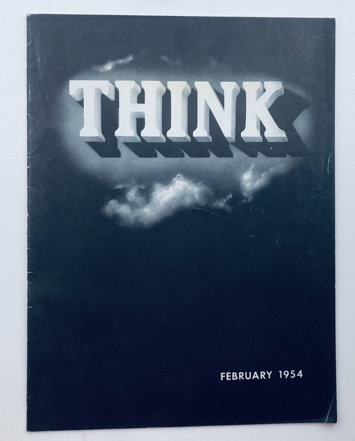 VTG Think Magazine February 1954 Vol 20 No. 2 Salvaging Erring Youth No Label