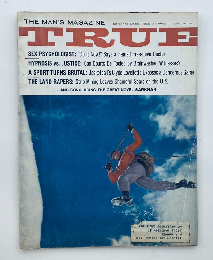 VTG True Magazine March 1966 Vol 47 No. 346 A Sport Turns Brutal