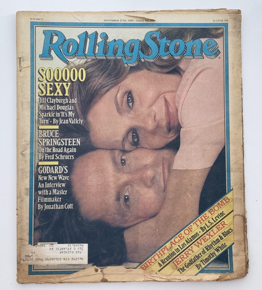 VTG Rolling Stone Magazine November 27 1980 Jill Clayburgh & Michael Douglas