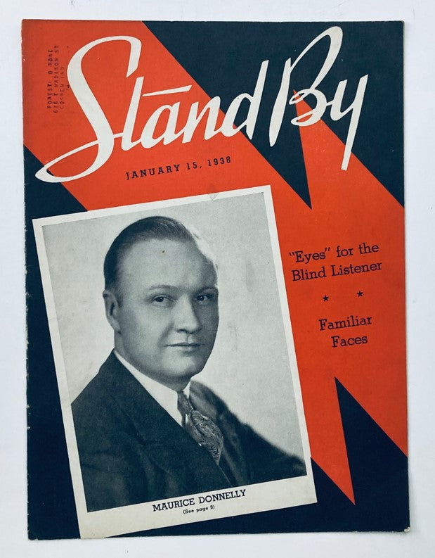 VTG Stand By Magazine January 15 1938 Maurice Donnelly and Familiar Faces