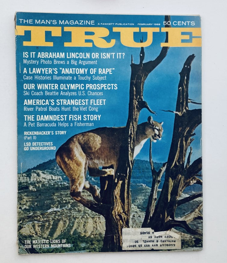 VTG True Magazine February 1968 Vol 49 No. 369 The Damndest Fish Story