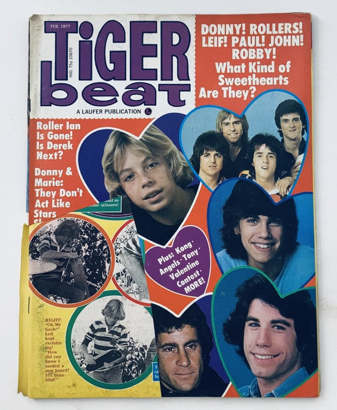 Tiger Beat Magazine February 1977 Leif Garrett, Bay City Rollers No Label