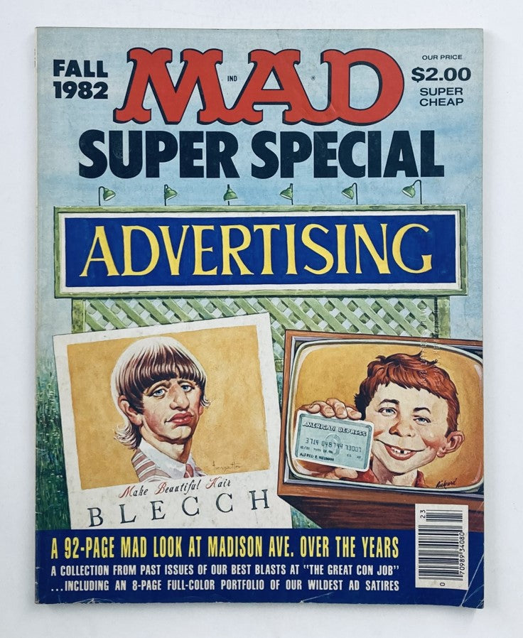 Mad Super Special Magazine Fall 1982 No. 40 Advertising 6.0 FN Fine No Label