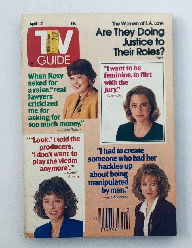 TV Guide Magazine April 1 1989 Jill Eikenberry Southeast PA Ed No Label