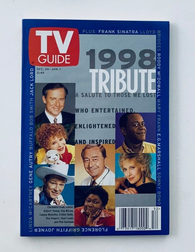 TV Guide Magazine December 26 1998 Phil Hartman, Shari Lewis Maine Ed. No Label