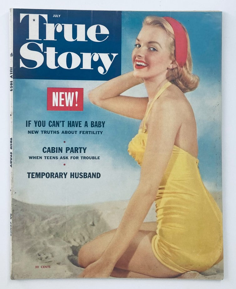 VTG True Story Magazine July 1953 Vol 68 No. 6 Lois Gunas Cover No Label