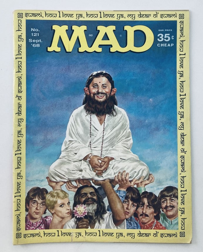 VTG Mad Magazine September 1968 No. 121 The Flying Nut 4.0 VG No Label