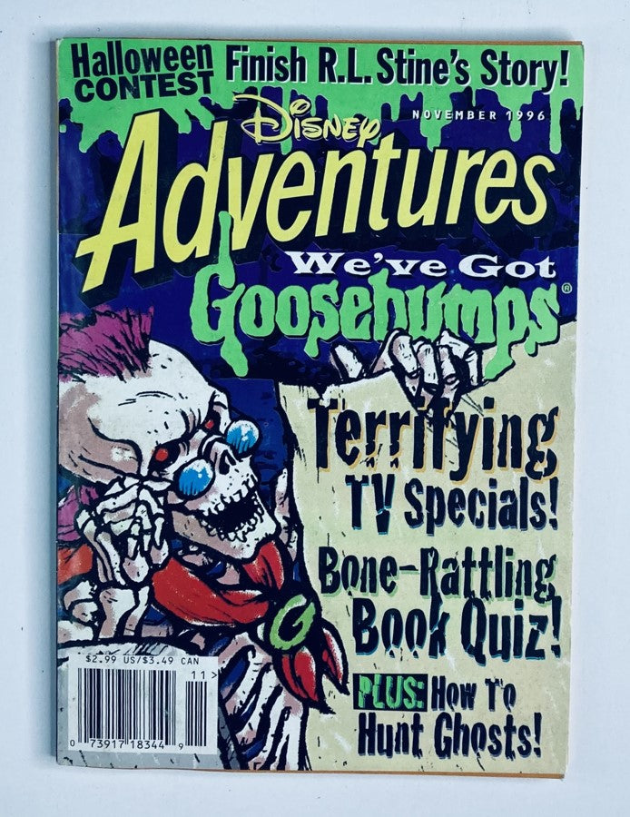 Disney Adventures Magazine November 1996 We've Got Goosebumps No Label