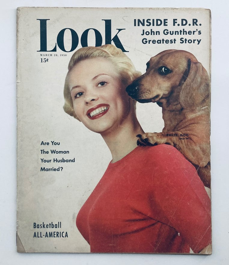 VTG Look Magazine March 28 1950 Vol 14 No. 7 Inside Franklin Roosevelt No Label