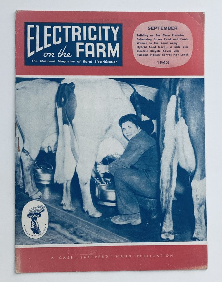 VTG Electricity on the Farm Magazine September 1943 Building Ear Corn Elevator