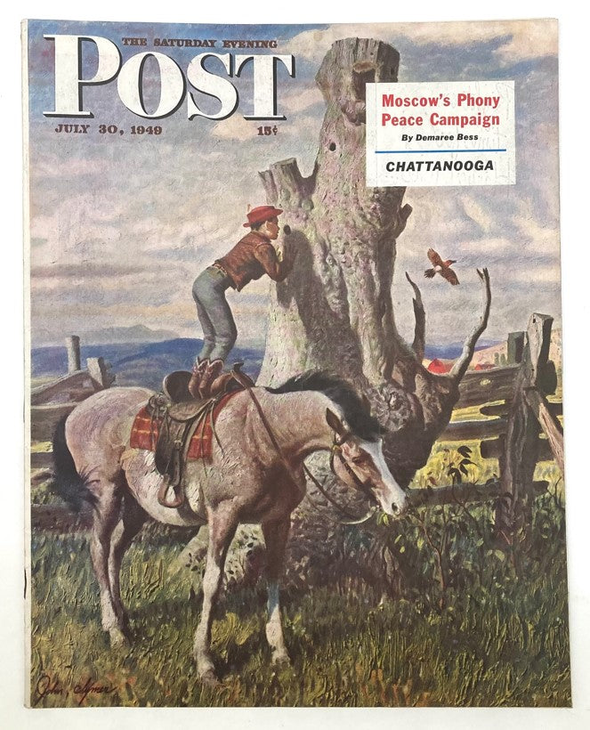 Saturday Evening Post Magazine July 30 1949 Illustrated Cover by David Clymer