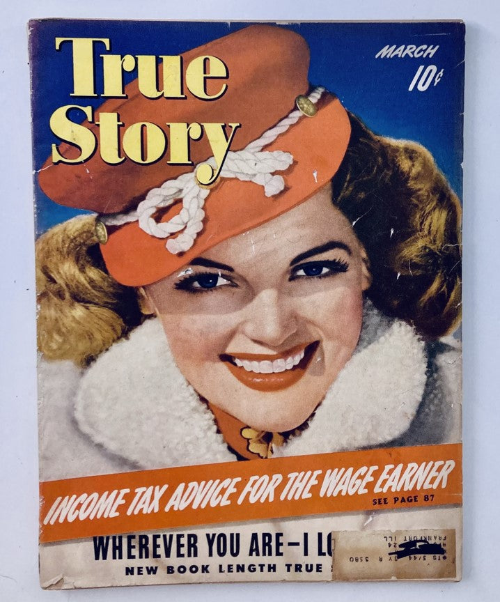 VTG True Story Magazine March 1943 Vol 48 No. 2 Wherever You Are-I Love You