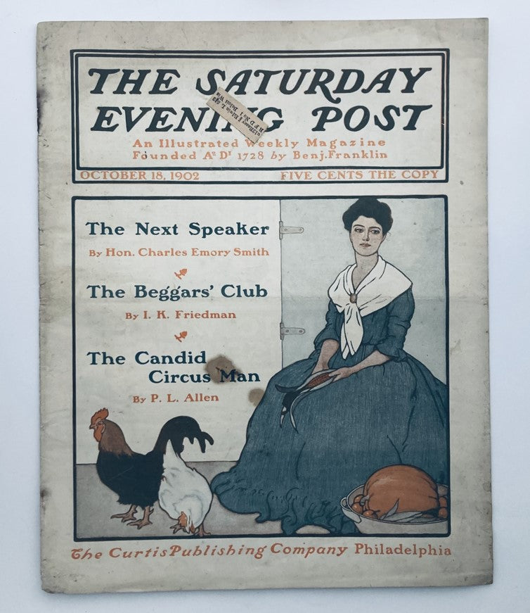 The Saturday Evening Post October 18 1902 The Candid Circus Man by P.L. Allen