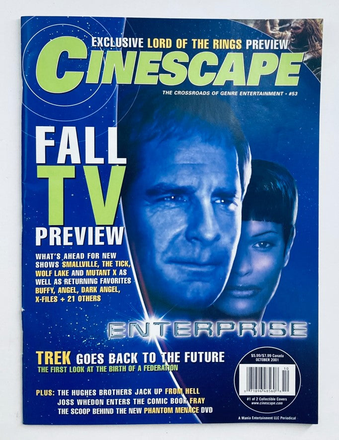 Cinescape Magazine October 2001 Trek Goes Back To The Future No Label