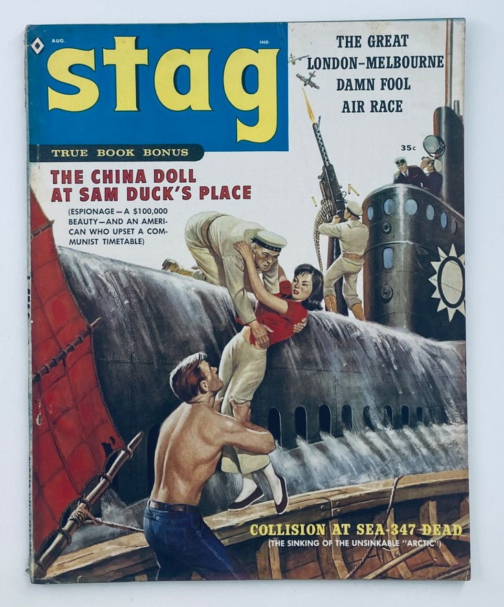 VTG Stag Magazine August 1959 Vol 10 #8 Collision at Sea - 347 Dead No Label