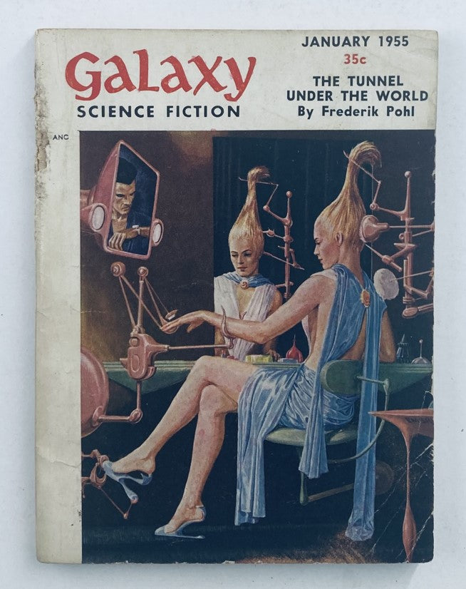 Galaxy Science Fiction Magazine January 1955 The Tunner Under The World No Label