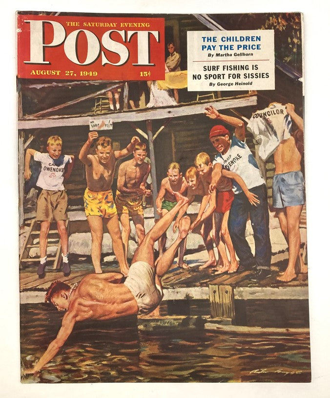 Saturday Evening Post Magazine August 27 1949 Swimming Coach Ray Rasenberger