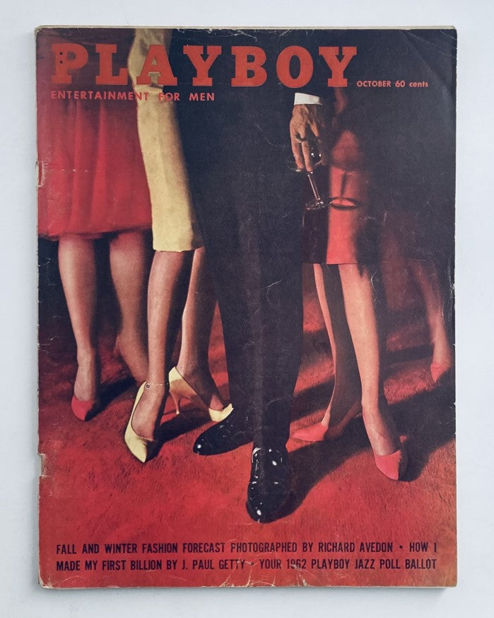 VTG Playboy Magazine October 1961 Jean Cannon w Centerfold No Label