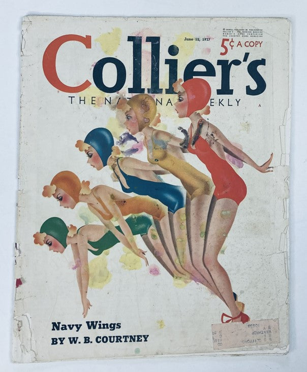 VTG Collier's Magazine June 12 1937 Navy Wings by W.B. Courtney