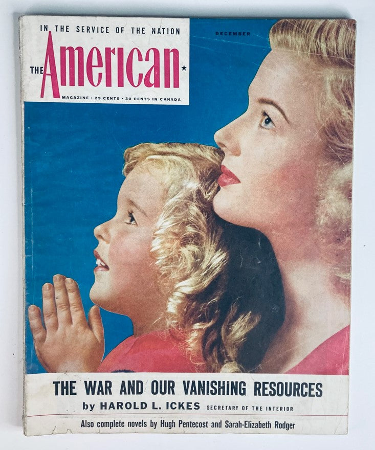 VTG The American Magazine December 1945 Vol 140 #6 Heather Hughes No Label