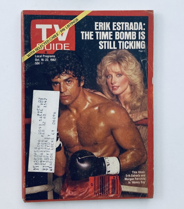 TV Guide Magazine October 16 1982 Erik Estrada Hartford-New Haven Ed.