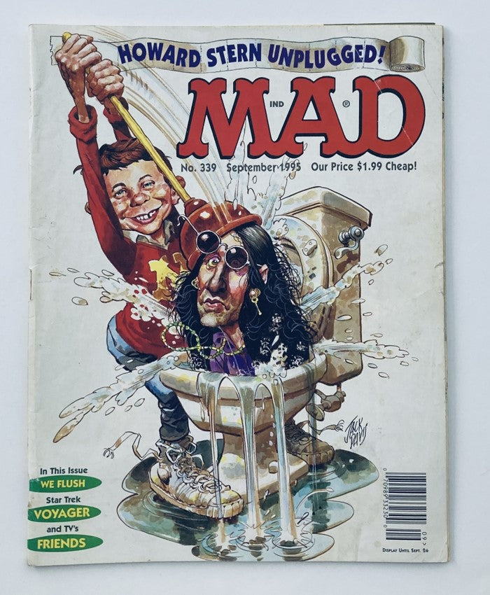 Mad Magazine September 1995 #339 Howard Stern 4.0 VG Very Good No Label