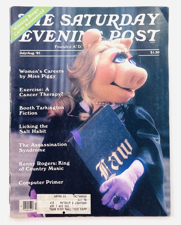 Saturday Evening Post Magazine July 1981 Miss Piggy Law Muppets