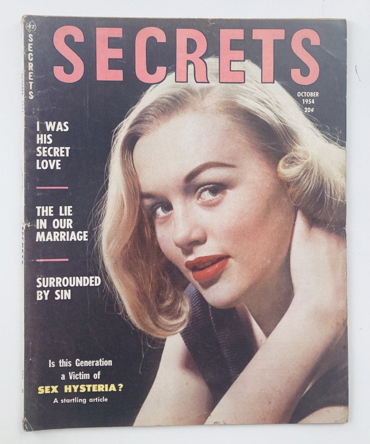 VTG Secrets Magazine October 1954 Vol 36 #5 The Life in Our Marriage No Label