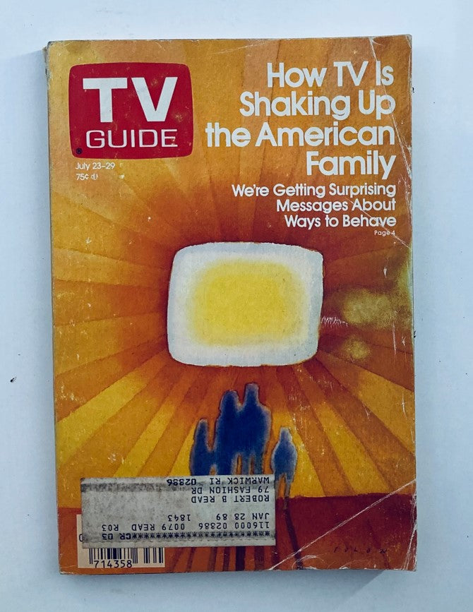 TV Guide Magazine July 23 1988 Messages About Ways to Behave Providence Ed.