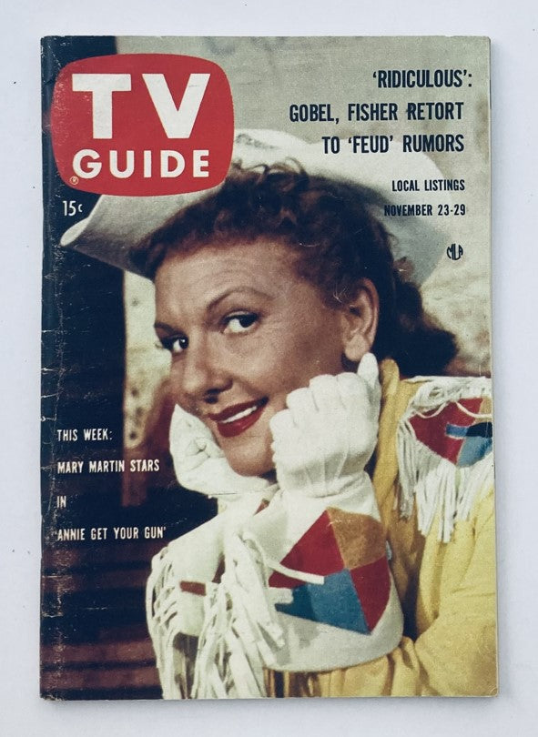 TV Guide Magazine November 23 1957 #243 Mary Martin WA Ed. No Label