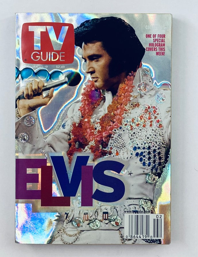 TV Guide Magazine January 13 2001 Elvis Presley Time Warner Cable Manhattan Ed.