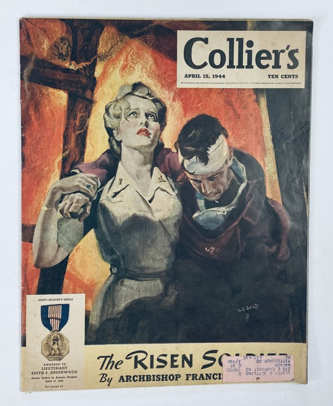 VTG Collier's Magazine April 15 1944 Vol 113 No. 16 Barbara Dickson Lady in War