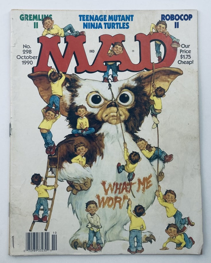 Mad Magazine October 1990 No. 298 Gremlins II 4.0 VG Very Good No Label