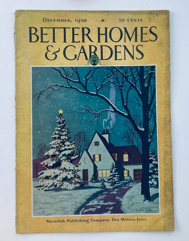 Better Homes & Gardens Magazine December 1930 Along The Garden Path