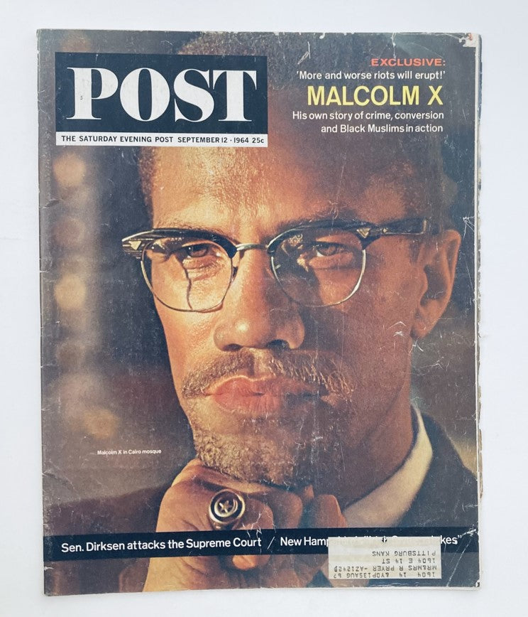 RES* VTG Look Magazine September 12 1964 Malcolm X in Cairo Mosque