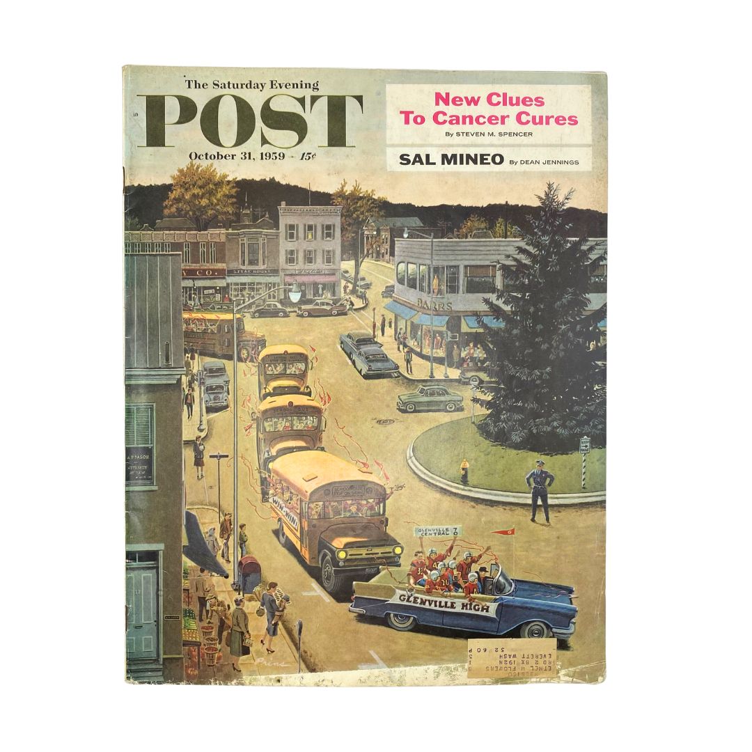 Saturday Evening Post Magazine October 31 1959 Glenville High - Ben Prins