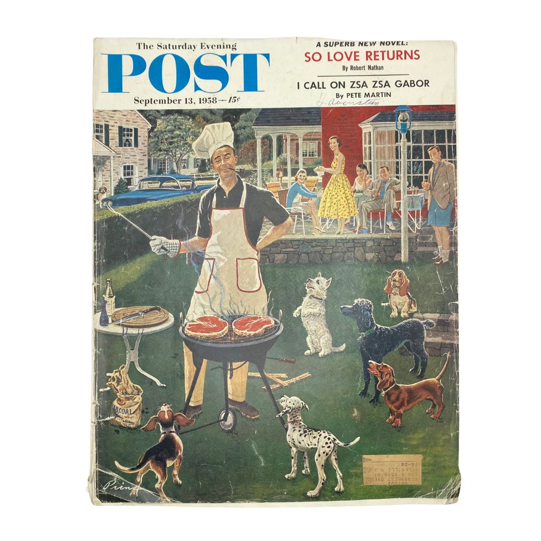 Saturday Evening Post Magazine September 13 1958 James J. Broiler - Ben Prins