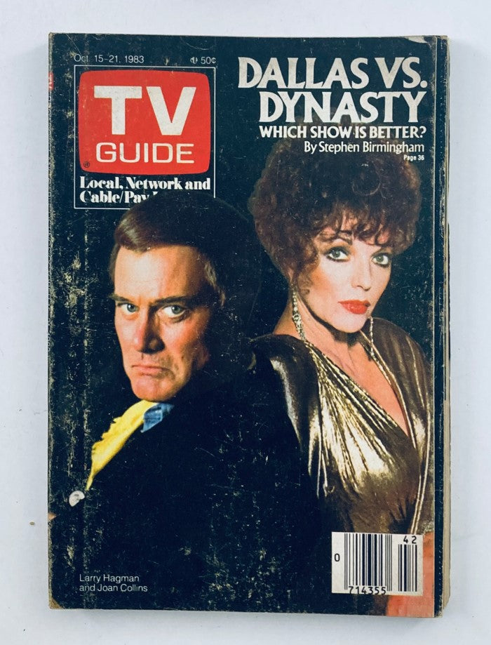 TV Guide Magazine October 15 1983 Larry Hagman LA Metro Ed. No Label