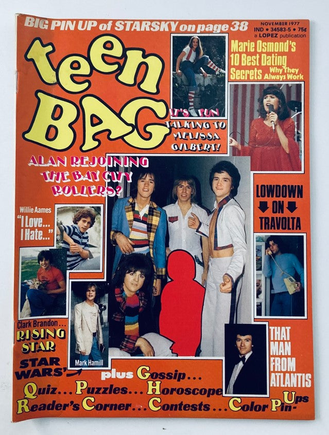 VTG Teen Bag Magazine November 1977 Star Wars Mark Hammill Lisa Presley No Label