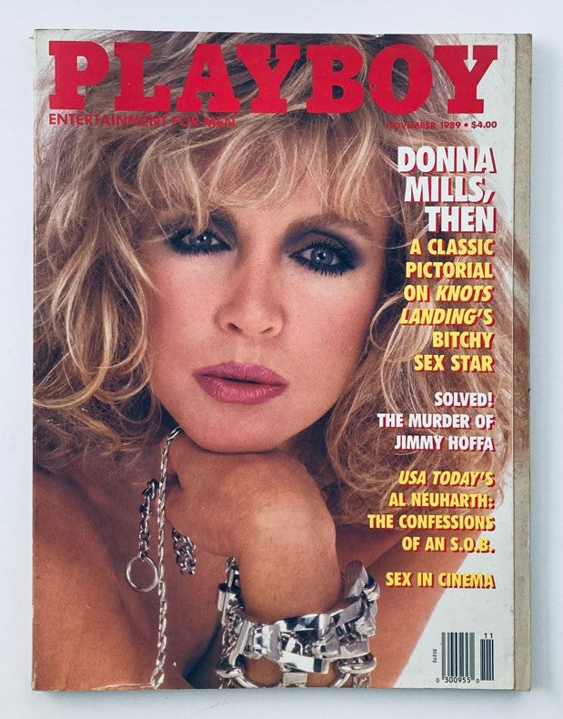 VTG Playboy Magazine November 1989 Donna Mills w Centerfold No Label