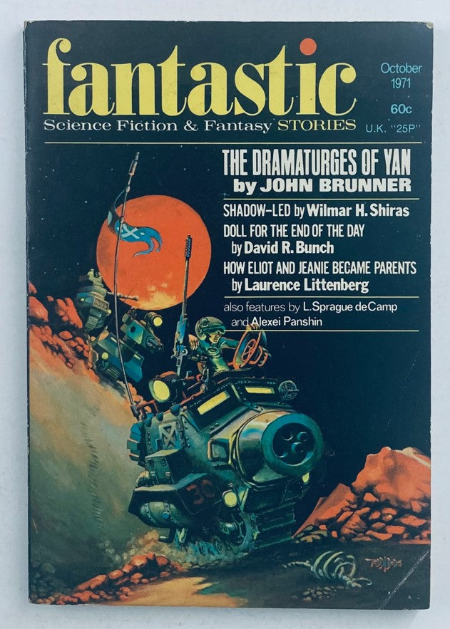 Fantastic Science Fiction Magazine October 1971 The Dramaturges of Yan No Label