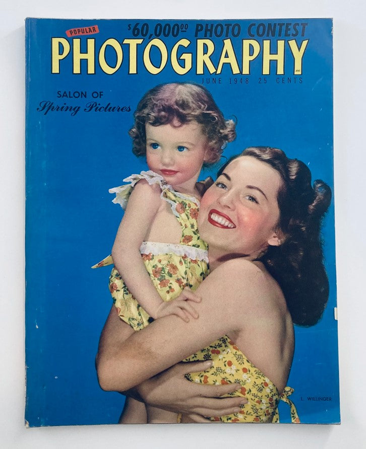 VTG Popular Photography Magazine June 1948 Vol 22 #6 Spring Pictures No Label